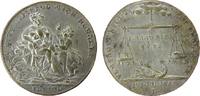 vor 1914 Jeton Messing versilbert Not und Teuerung - auf die Notzeit 1816-1817, sitzende Mutter mit zwei Kindern - O gib mir Bord mich hungert -