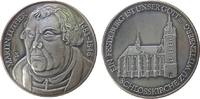 Reformation / Religion Medaille Silber Luther Martin (1483-1546) - Lutherjahr 1983, Brustbild halblinks / Schlosskirche zu Wittenberg, v. Paul Effert, ca. 40,5 -