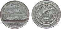 Musik Medaille Zinn Maximilian II. Joseph (1848-1864) - auf das große Musikfest in München, Bayern, Laute im Kranz / Ausstellungsgebäude, v. Dr -