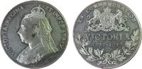 Großbritannien Medaille Zinn Victoria (1837-1901) - auf das 60. Regierungsjubiläum, Signatur: H , ca. 39 MM -