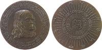 Neujahr Medaille Bronze Chamisso Adelbert von (1781-1839), v. B.H. Mayer Pforzheim, ca. 50 MM -