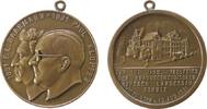 Städte tragbare Medaille Bronze Holzminden - auf die 100jährige Jubelfeier der Braunschweigischen Höheren Landesbauschule, die Büsten Haarmanns (Gründer) -