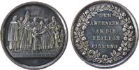 Reformation / Religion Medaille Silber Firmung - zum Andenken, Firmszene / Schrift im Kranz, ca. 34,5 MM, ca. 13,9 Gramm -