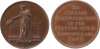 Städte Medaille Bronze Mannheim - auf die 20jährige Erinnerungsfeier des Feldzuges von 1870/71, weibliche Gestalt mit Lorbeerkranzin der rechte -