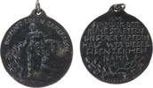 Weimarer Republik tragbare Medaille Eisenguß Spende für Kriegsgräber, stehender Soldat - Ich hatt einen Kameraden / Mehrzeiler, v. Hosaeus, ca. 33,6 MM -
