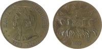 Italien Medaille Messing Dante Alighieri (1265-1321) - italienischer Dichter, Brustbild nach links / Quadriga, ca. 32,5 MM -