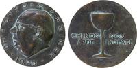 Personen Medaille Bronzeguß Marzinek Otto Dr. (1912-1986) - Richter und Medaillensammler, Büste nach links / Kelch und Schrift: CHI NON ARDE - NON -