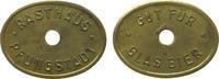 Jetons & Notgeld Biermarke Messing Pfungstadt Rasthaus - gut für 1 Glas Bier, ca. 21,2 x 29 MM -