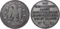Städte Medaille Bronze versilbert Mainz - auf die 2000 Jahrfeier, ca. 40 MM -