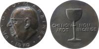 Personen Medaille Bronzeguß Marzinek Otto Dr. (1912-1986) - Richter und Medaillensammler, Büste nach links / Kelch und Schrift: CHI NON ARDE - NON -