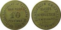 Schweiz 10 Centimes Messing Pharmacie Centrale - Geneve (Genf), ca. 25,5 MM -