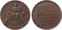 Musik Medaille Bronze Frankfurt - auf den II. Wettstreit deutscher Männergesangsvereine, sitzender Engel mit Lyra flankiert von einem nackten J -