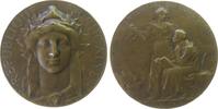 Frankreich Medaille Bronze 100 Jahre Code Civil 1804-1904, das französische Gesetzbuch zum Zivilrecht, Marianne von vorn / Justizia neben sitzender -
