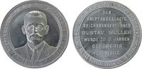 Weimarer Republik Medaille Aluminium Gustav Müller - Erinnerung an den Blutsonntag in Striegau, und das Urteil in Schweidnitz, Brustbild des Gustav Müller -