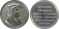 Schweiz Medaille Silber Zwingli Ulrich (1484-1531) - auf 300 Jahre Reformation in der Schweiz, Brustbild nach rechts / Mehrzeiler, von P. Bruckma -