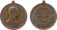 Franz Josef I (1848-1916) tragbare Medaille Bronze Franz Josef I - der Tapferkeit, v. Tautenhayn, ca. 31,5 MM -