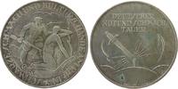 Weimarer Republik Medaille Bronze versilbert Deutscher Not- und Schmachtaler - auf die Verbrechen der Besatzungsmacht, v. Wittig und Lauer, ca. 38,3 MM, fl -