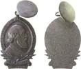 Musik tragbare Medaille WM Für treue Dienste am Deutschen Lied, ca. 29 x 43,5 MM (über Öse), unsigniert - v. Poellath -