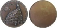 Städte Medaille Bronze Stuttgart & Cannstadt - Erinnerung an die Vereinigung von 1905, Rathaus und Wappen, einseitig, ca, 60 MM, Mayer und Wilhe -