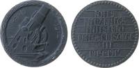Franz Josef I (1848-1916) Spendenmedaille Zink Rotes Kreuz - auf das 30,5 CM Motorgeschütz, das Motorgeschütz mit aufgerichtem Rohr nach rechts / Rotes Kreuz - Kriegshil -