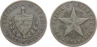 Kuba 20 Centavos Ag Stern -