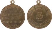 Musik tragbare Medaille Bronze Weisser Hirsch - auf die Fahnenweihe, ca. 29 MM -