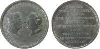 vor 1914 Medaille Zinn Friedrich II. (1760-1785) - auf die Jahrhundertfeier der französischen Kirche in Kassel, Hessen-Kassel, die Büsten Karls un -