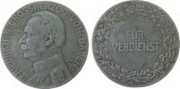 vor 1914 Verdienstmedaille Zinn Friedrich II. (1907-1918) Baden - für Verdienst, Büste nach links / Schrift im Kranz, ca. 38,5 MM, entfernter Henkel -
