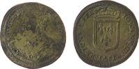 Jetons Rechenpfennig Bronze Anna von Österreich, Büste von Anna nach links Umschrift: Anna D.G. AUGS FEH. REGINA / französisches Wappen - Umschrift: -