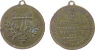 Musik tragbare Medaille Bronze Würzburg - auf die 40jährige Stiftungsfeier des Liederkranzes, Leier / Mehrzeiler, ca. 30,5 MM, Randfehler -
