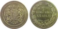 Österreich Medaille Bronze Graslitz (Böhmen) - auf den 600. Jahrestag, Kraslic, von zwei Greifen gehaltenes Wappen / Mehrzeiler, neuzeitliche Anfer -