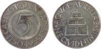 Casino Jeton zu 5 Mark Silber Baden-Baden - 200 Jahre Casino, Brunnen, ca. 32 MM, ca. 13 Gramm, etwas fleckig -