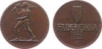 Städte Medaille Bronze Karlsruhe - auf die 100 Jahrfeier der Technischen Hochschule Fridericiana, nackter Fackelläufer nach links / Wappen, v. E -