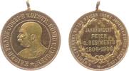 Franz Josef I (1848-1916) tragbare Medaille Bronze Franz Joseph - auf die Jahrhunderfeier des Regiments, 4.Württembergisches Infanterie Regiment 122, Büste nach links / Sch -