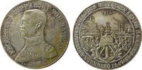 Städte Medaille Bronze versilbert Rupprecht Kronprinz von Bayern - Erinnerungstag der Armee und Marine, Nürnberg, Brustbild nach links / Stadtan -