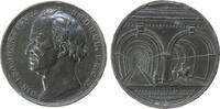 Großbritannien Medaille Zinn Brunel Isambart Marc Sir - auf die Fertigstellung des Thames Tunnels, Büste nach links / die zwei Eingänge zum Tunnel, v. J -