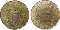 Frankreich Medaille Bronze vergoldet Millau - auf die Industrie- und Kunstausstellung, Exposition Industrielle et Artistique, ca. 51 MM -