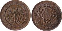 Städte Medaille Bronze Nürnberg - auf die Ausstellung des Vereins deutscher Blecharbeiter, div. Werkzeuge zur Blechbearbeitung / drei Wappen, v. -
