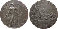 Frankreich Medaille Bronze versilbert Erinnerung an den Krieg von 1870 / 71, Weibliche Gestalt mit Schwert und Fahne vor aufgehender Sonne - Labor 1 -