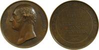 Großbritannien Medaille Bronze Canning George, Premierminister, auf seinen Tod, v. Galle, ca. 51 MM -