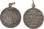 Musik tragbare Medaille Bronze versilbert Westdeutscher Sängerbund - auf die Fahnenweihe anläßlich des 1. Verbandsfestes, unsigniert, ca. 28,9 MM -