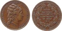 Landwirtschaft Medaille Bronze Köln - auf die Internationale Gartenbauaustellung, Büste der Protektorin, Kaiserin Augusta nach rechts / Mehrzeiler im Kr -