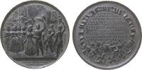 Großbritannien Medaille Zinn Victoria (1837-1901) - auf den Besuch im Chateau d'Eu beim französischen König Louis Philippe, Victoria und Albert am Steg -