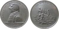 Großbritannien Medaille Zinn George III. (1760-1820) - auf sein 50. Regierungsjubiläum, Brustbild in Uniform nach links / Britannia mit drei Kleinkinder -