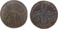 Harz-Münzmeisterpfennige Rechenpfennig Kupfer Pfeffer Johann Anton - Harz, Zellerfeld, Wappen / Zwei arbeitende Bergleute im Stollen - PROFVNDA., ca. 26 MM -