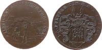 Harz-Münzmeisterpfennige Rechenpfennig Kupfer Pfeffer Johann Anton - Harz, Zellerfeld, Wappen / Zwei arbeitende Bergleute im Stollen - PROFVNDA., ca. 26,5 MM -
