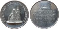 Städte Medaille Zinn Nürnberg - auf den Turmbrand der Lorenzkirche, die Kirche mit abgebrannter Turmspitze / Mehrzeiler, v. Lauer, ca. 40,2 MM -