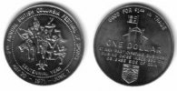 Kanada 1 $ KN British Columbia,Festival of Sports Athleten, Wappen Schrift /32 MM -