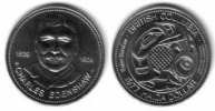 Kanada 1 $ Ni British Columbia,Haida, abstrakte Abbildung, Charles Edenshaw /33 MM -
