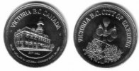 Kanada 1 $ Ni British Columbia,Victoria, Stadthalle, Laterne /33 MM -